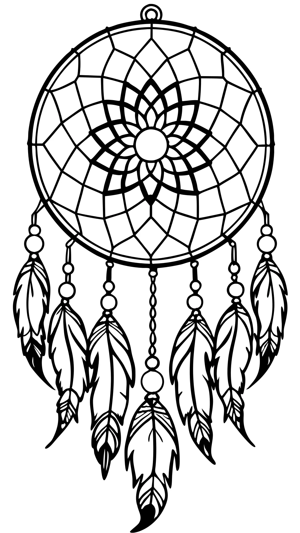 dream catcher coloring pages